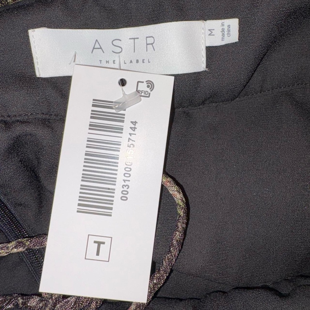 Nwt Astr Black Sheer Floral Maxi Dress - Picture 8 of 10
